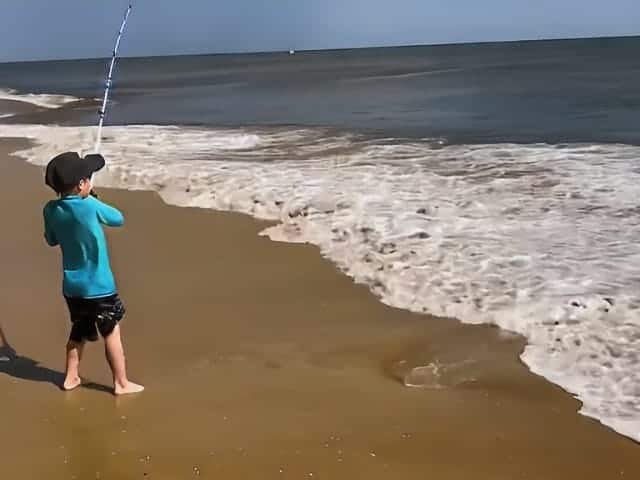 Fishing at Nags Head Beach