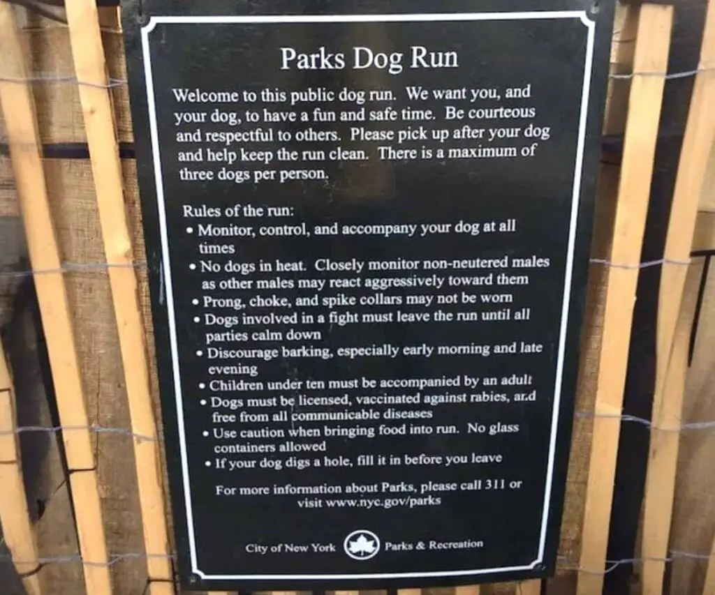Manhattan Beach Dog Park rules