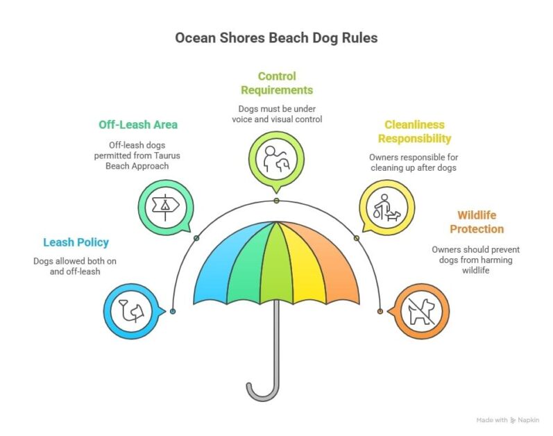 Ocean Shores Beach Dog Rules, Washington 